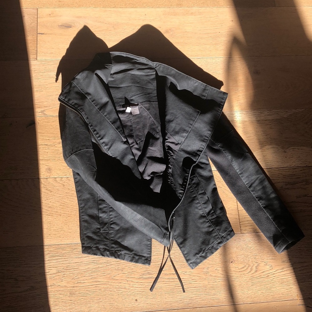 Faux leather jacket